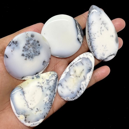 Pcs natural dendrite agate - 5,