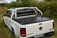 Roll Bar + LED + BrakeLight + Rollback Tonneau For Volkswagen Amarok 2017-2023