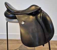 Bates MW VSD Saddle Black Changeable Gullet CAIR System 16.5" & Branded Leathers