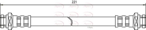 Apec hos3440 brake hose - brake,
