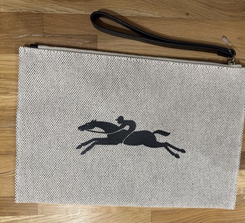 Longchamp canvas clutch - canvas,