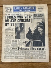 Original Daily Graphic & Daily Sketch, Newspaper.l February 1st 1952 The Parting