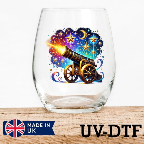 Cannon 8pcs dtf stickers - 8pcs, uv