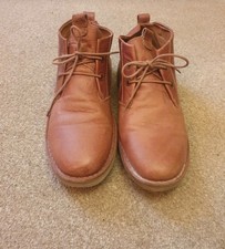 brown leather ankle boot men