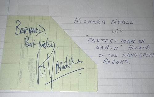 Richard noble land - land, speed