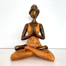 Abstract Yoga Lady Resin Figure Statue Handmade Home Decor.....