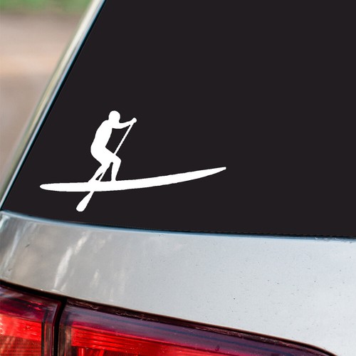 Stand paddle board sticker - stand,