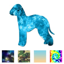 Bedlington terrier dog decal - terrier,