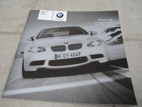 Bmw 2008 price list - 2008,