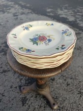 Sarreguemines Agreste Faience Salad Or Dinner Plates X8 Perfect 25.5Cm 