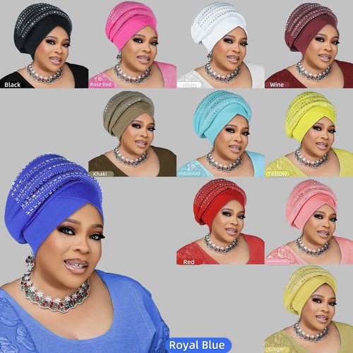 African rhinestone women - rhinestone, head