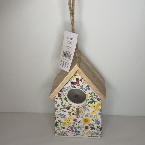 Place time birdhouse floral - time,