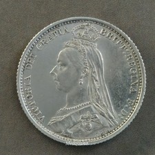 Sixpence 1887 Queen Victoria