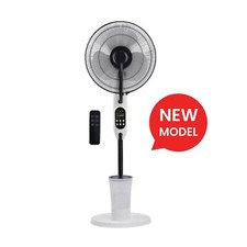 M-FAN 16" Portable Oscillating Humidifier Mist Spray Pedestal Fan 2.8L Tank