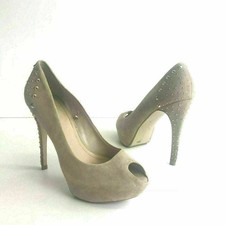 Zara Shoes Nude Suede 5" High