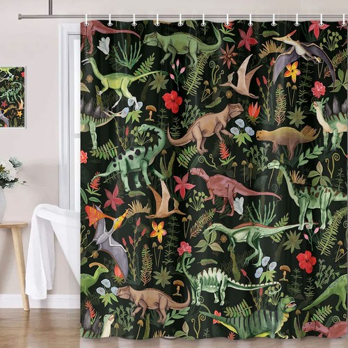 Dinosaurs shower curtain for - shower,