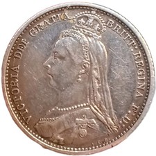 1887 Queen Victoria .925
