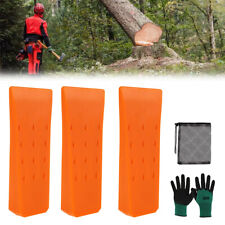 3X Tree Felling Wedges Logging Cutting Cleaving Chainsaw Wedge Plastic 