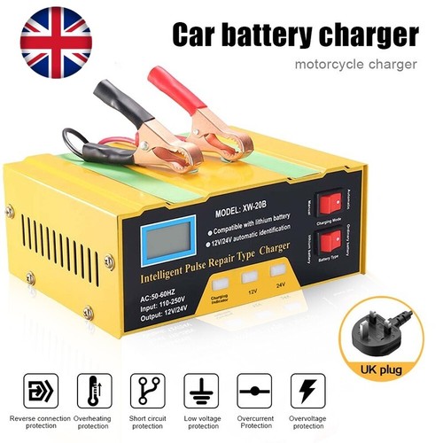 Car battery charger heavy duty - car,