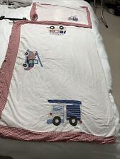 Toddler Bed Duvet And Pillow Cover Trucks Vehicles