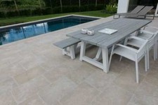 Sample (off-cut) Dijon Tumbled (Sinai Pearl) Limestone Calibrated Patio Slabs