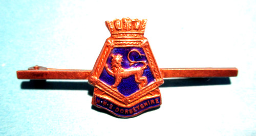 Royal navy sweetheart brooch - navy,