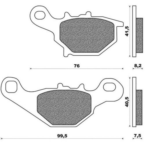 Brake pads one - pads,