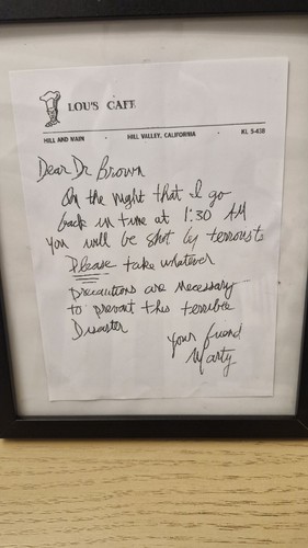 Back the future letter to - back,