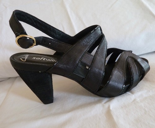 High heeled open peep toe
