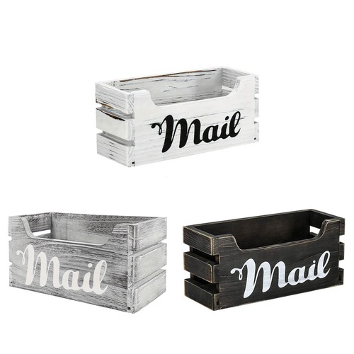 Wooden mail organizer letter - wooden,