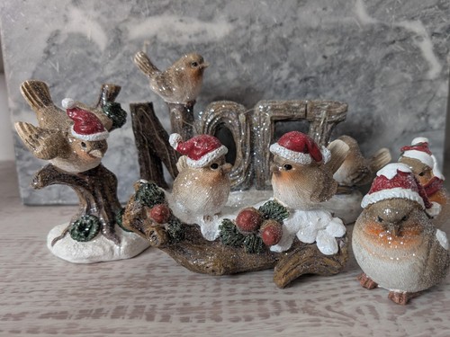 Robin christmas decorations - robin,