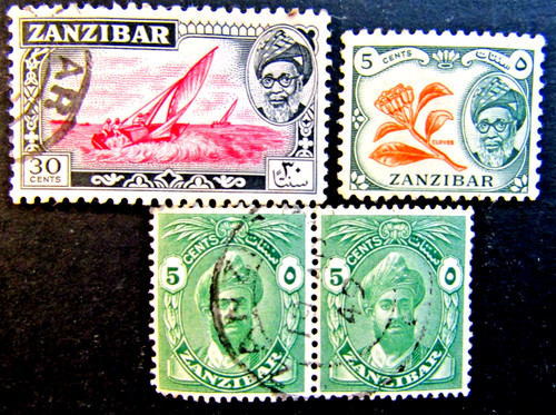 Zanzibar stamps 1936 - zanzibar,