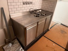 Stainless Steel Prep Table with Bin drop and under counter storage