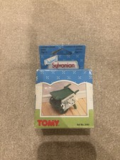 Sylvanian families calico critter vintage green food trolley serving host  TOMY 