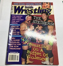 INSIDE WRESTLING  MAGAZINE NOVEMBER 1996 STEINERS COVER WWE WWF WCW