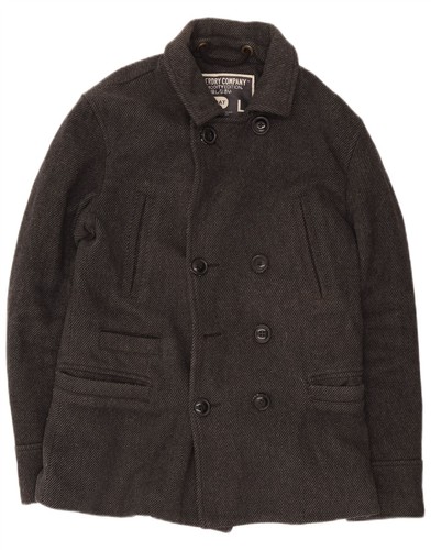 Superdry mens pea coat - pea,