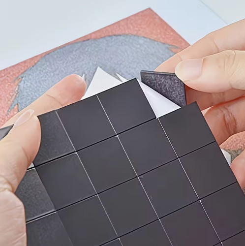 Square magnetic stickers - magnetic,