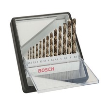 Bosch 13x PRO Stainless Steel HSS-Co Twist Drill Bit Set (for Steel, Stainless