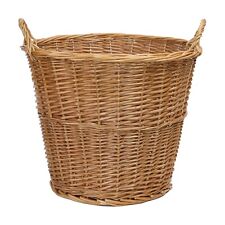 Wicker Storage Log Basket with
