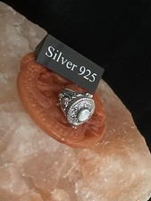 Silver And Mother Pearl Poison Ring