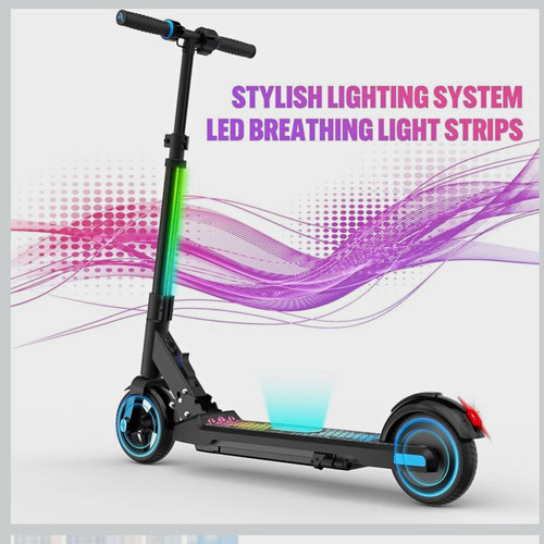 Kids electric scooter black - electric,