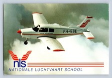 NLS NATIONALE LUCHTVAART SCHOOL PIPER WARRIOR PA-28-161 AIRLINE ISSUE POSTCARD