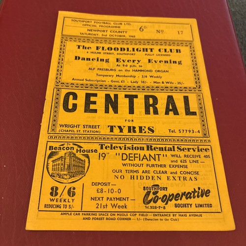 Southport newport 1965 - v, 1965/66
