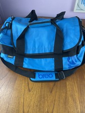 BREO Blue And Black Vinyl Holdall. Gym/Overnight Bag