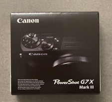 Canon PowerShot G7 X Mark III black 20.1 MP compact camera Vlog 4K WiFi new original packaging