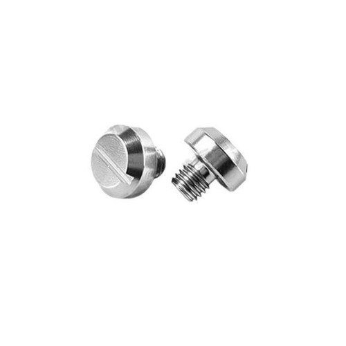 Mirror blank plug caps silver - mirror,