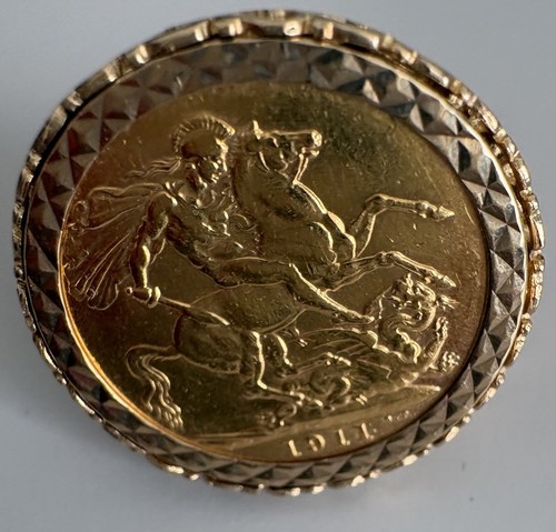 9ct gold ring - ring, 1911