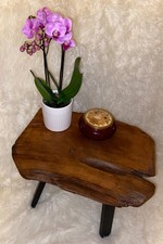 Solid Wood Side Table Vintage