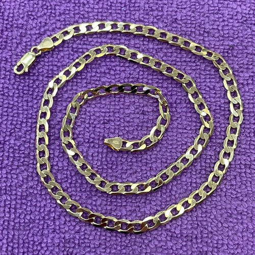 9ct gold curb chain - 9ct,