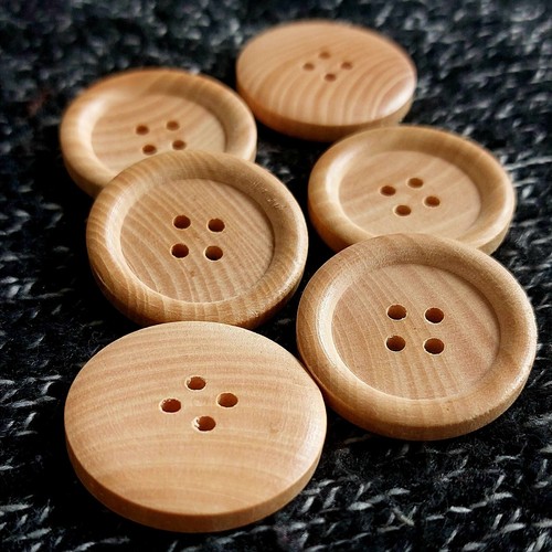 Wooden round buttons 30mm - , .